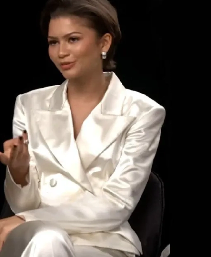 Buy Zendaya The Odyssey 2026 Movie Premiere White Satin Blazer