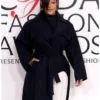 CFDA Awards 2025 Rihanna Black Waist Belted Trench Coat