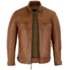 Cafe Racer Brown Jacket