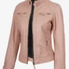 Cafe Racer Diamond Pink Moto Jacket