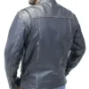 Cafe Racer Motorcycle Black Leather Jacket
