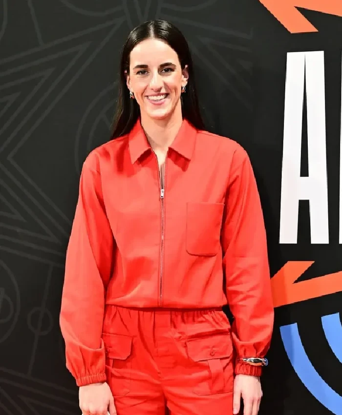 Caitlin Clark AT&T WNBA All-Star Game 2026 Red Jacket