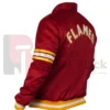 Calgary Flames 1980s Red Satin Jacket