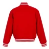 Calgary Flames Red Domestic Varsity Jacket Back