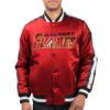 Calgary Flames Red O Line Satin Jacket
