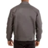 Calgary Flames Workwear Charcoal Cotton Jacket Back