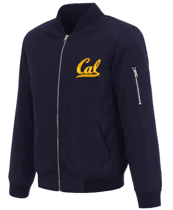California Bears Navy Nylon Bomber Jacket