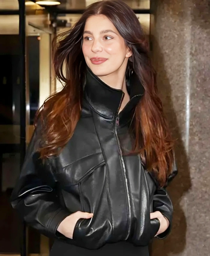 Camila Morrone NYC 2026 Leather Jacket - Image 3