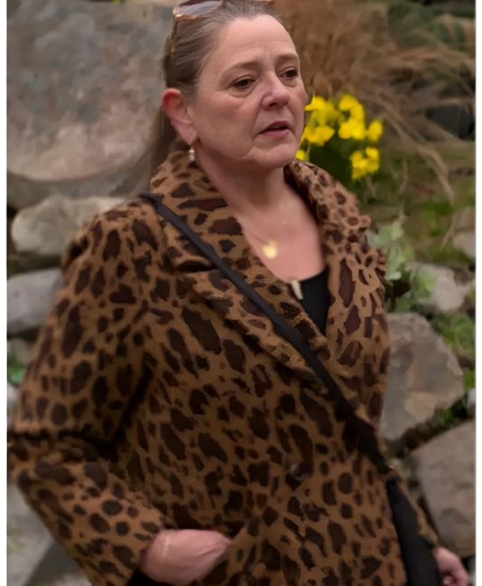 Camryn Manheim TV Series Murder In A Small Town Season 2 Jocelyn Tait Leopard Coat