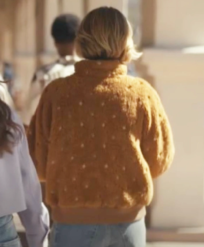 Carey Mulligan Beef S02 Sherpa Fleece Brown Jacket - Image 3