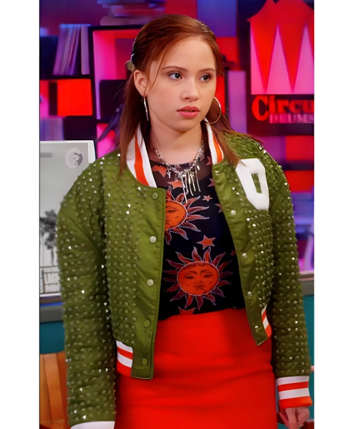 Carmen B. Sanchez TV Series Electric Bloom 2025 Jade Castillo Studded Jacket