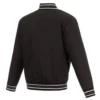 Carolina Hurricanes Black Poly Twill Jacket Back
