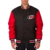 Carolina Hurricanes Black And Red Poly Twill Jacket