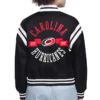 Carolina Hurricanes Printed Logo Varsity Satin Jacket Back