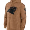 Carolina Panthers Salute To Service Club Brown Hoodie