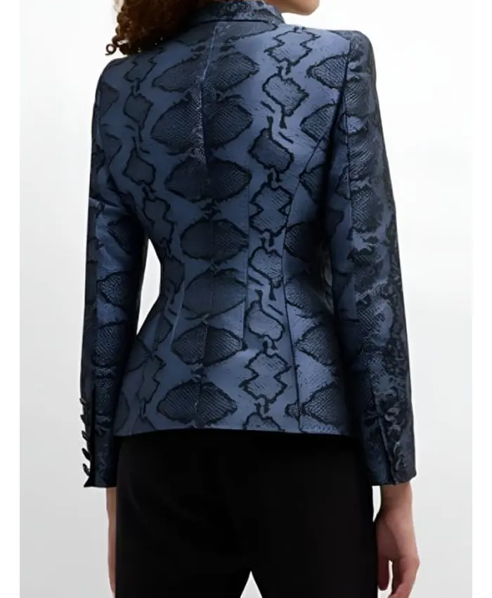 Access Daily 2025 Carrie Preston Print Snake Blazer - Image 3