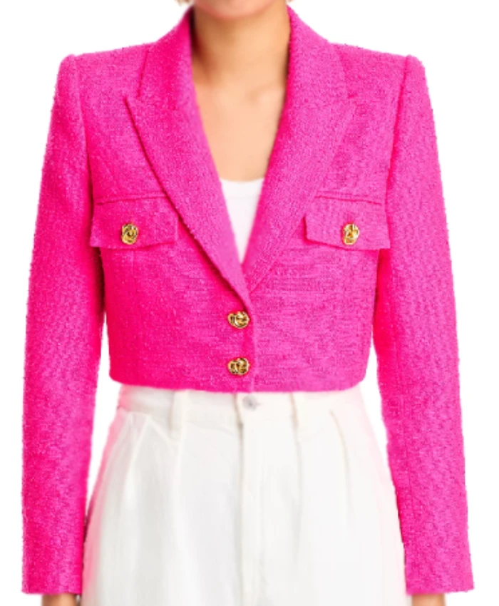 Carrie Preston Elsbeth S3 Cropped Blazer - Image 3