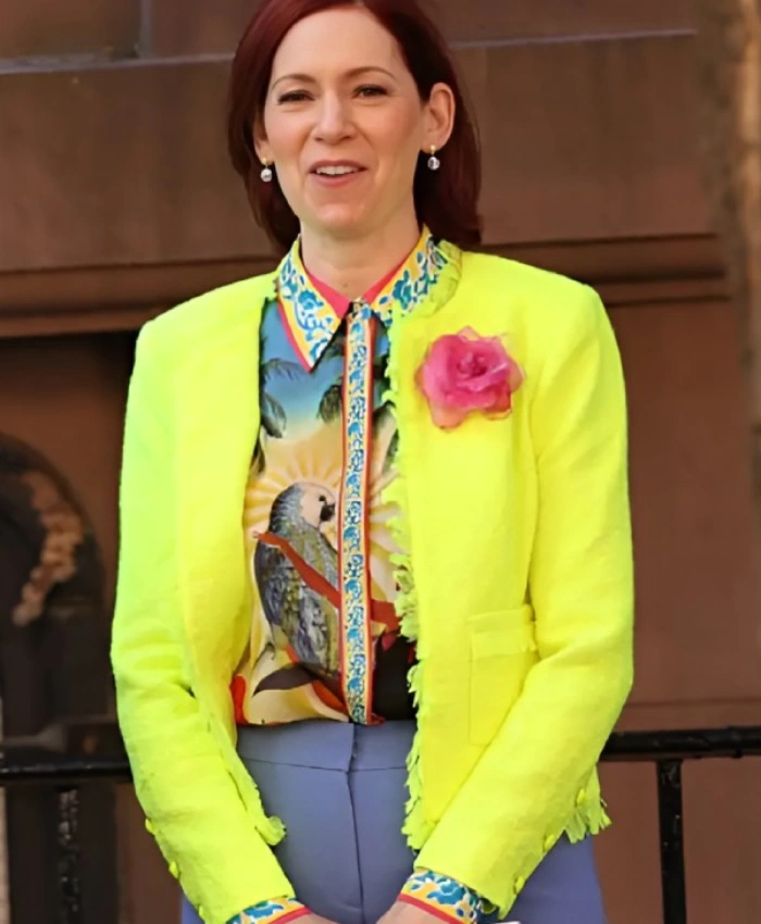 Carrie Preston Elsbeth S3 Neon Green Jacket - Image 3