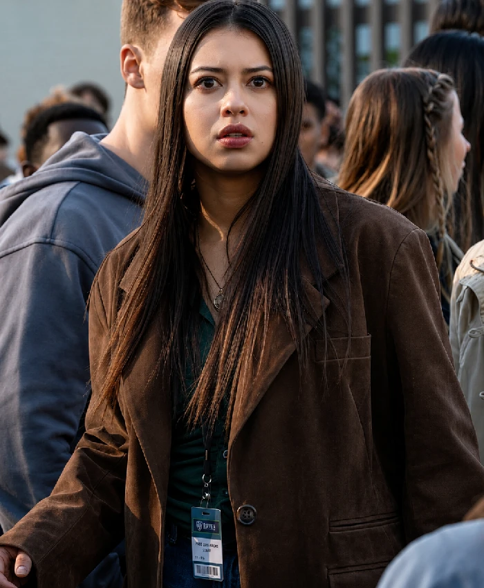 Carrie Series Miss Desjardin Suede Leather Coat