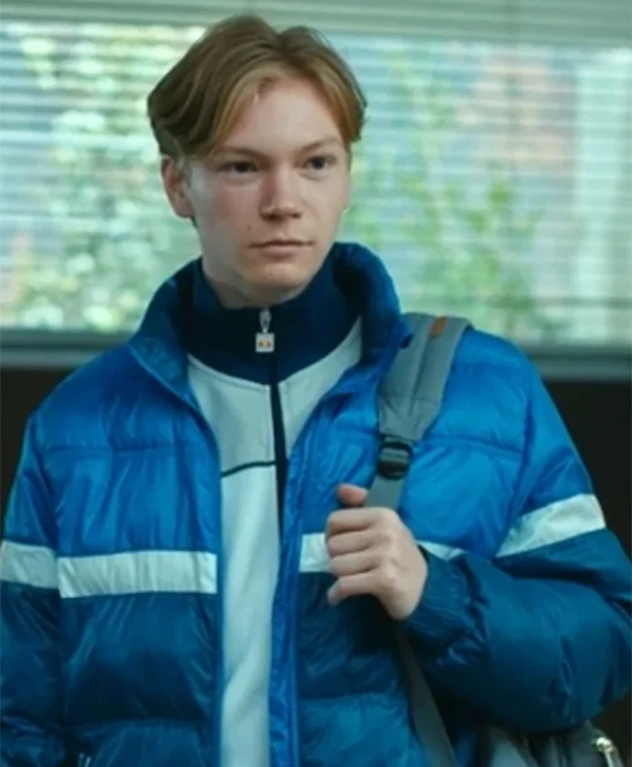 Cassandra 2025 Filip Schnack Blue Puffer Jacket