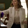 Cassidy TV Movie Home Turf 2025 Nikki Deloach Tweed Beige Blazer