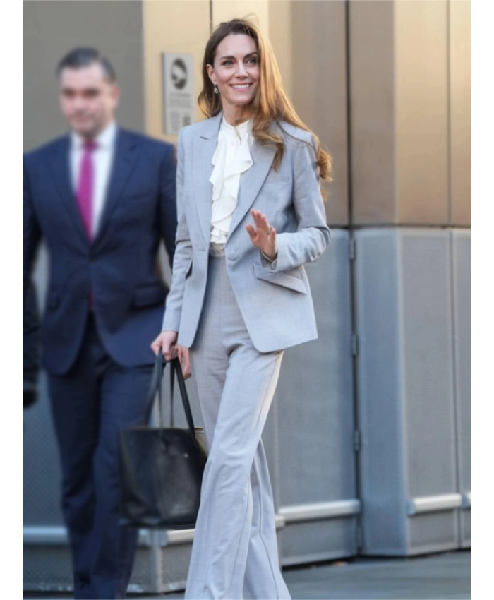 Kate Middleton Future Workforce Summit 2025 Grey Suit
