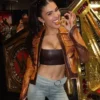 Cathy Kelley Fanatics Fest 2026 Brown Leather Jacket
