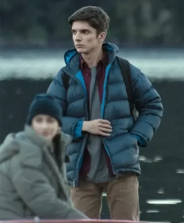 Caught S01 Matias Recalt Blue Puffer Jacket