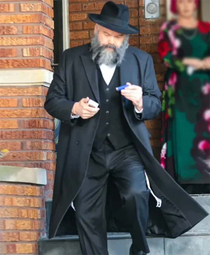 Caught Stealing 2025 Vincent D’Onofrio Black Coat
