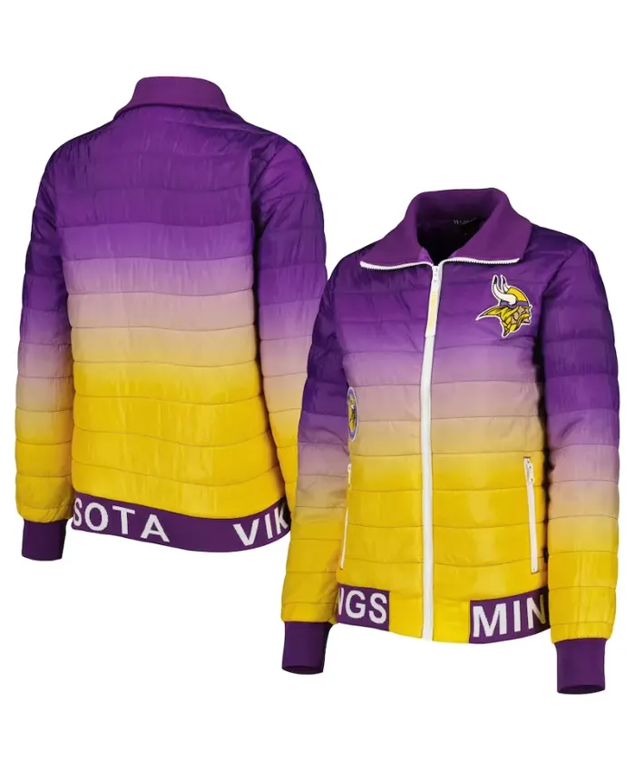 Cayden Minnesota Vikings Full Zip Puffer Jacket