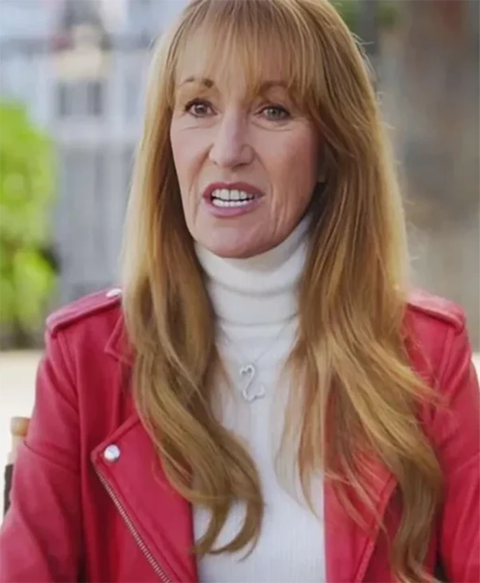 Celebrity IOU S10 Jane Seymour Red Leather Jacket