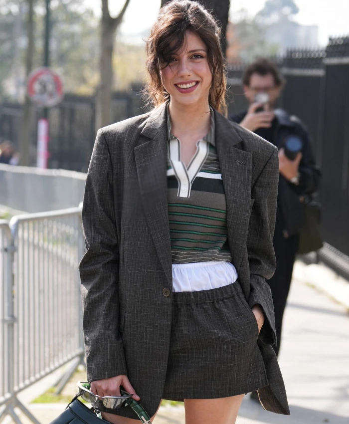 Celeste Dalla Porta Paris Fashion Show Blazer - Image 7