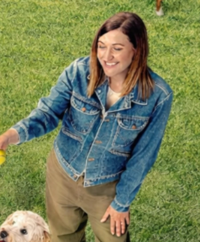 Celia Pacquola 2026 Dog Park Promo S01 Samantha Blue Denim Jacket