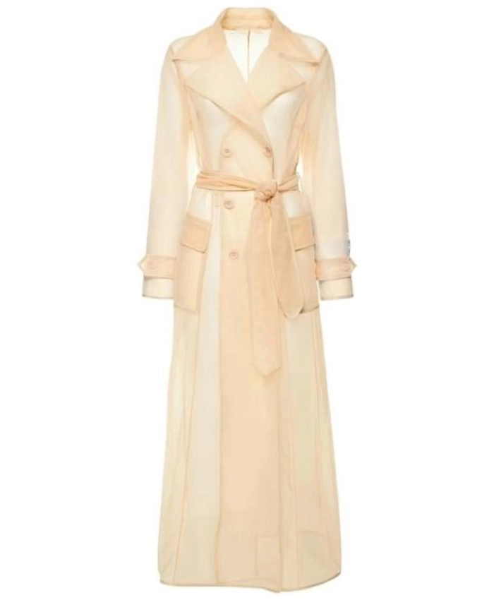 Celine Dumont The Morning Show 2025 Sheer Trench Coat
