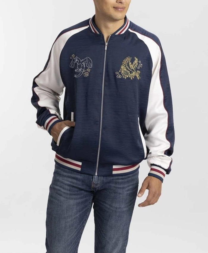 Celio x Pokemon Blue Satin Jacket