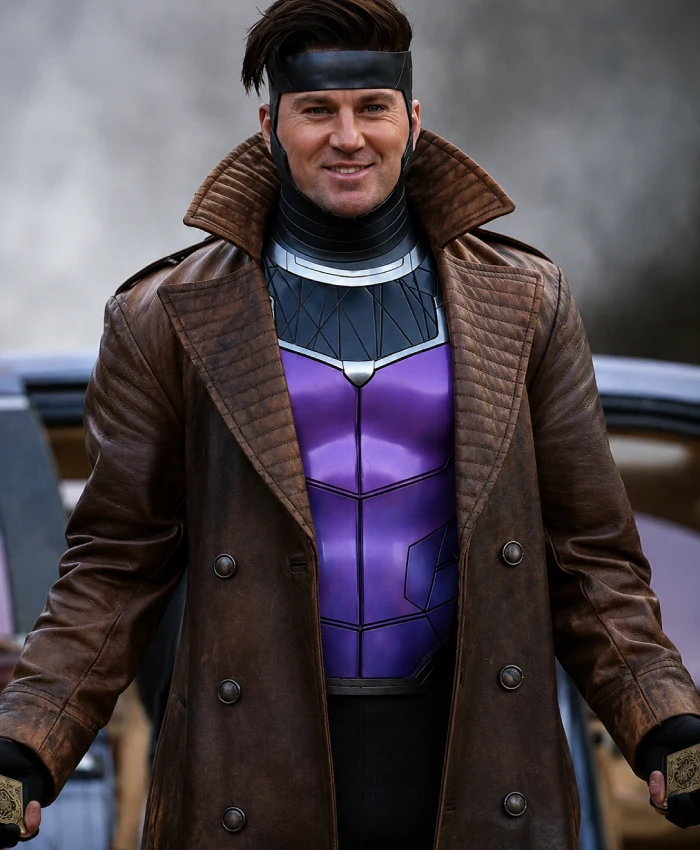 Channing Tatum Avengers Doomsday Gambit Brown Trench Coat