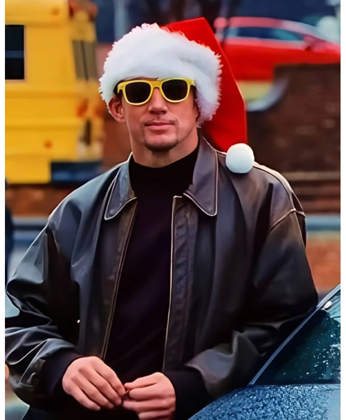 Channing Tatum TV Movie Roofman 2025 Jeffrey Manchester Brown Leather Jacket