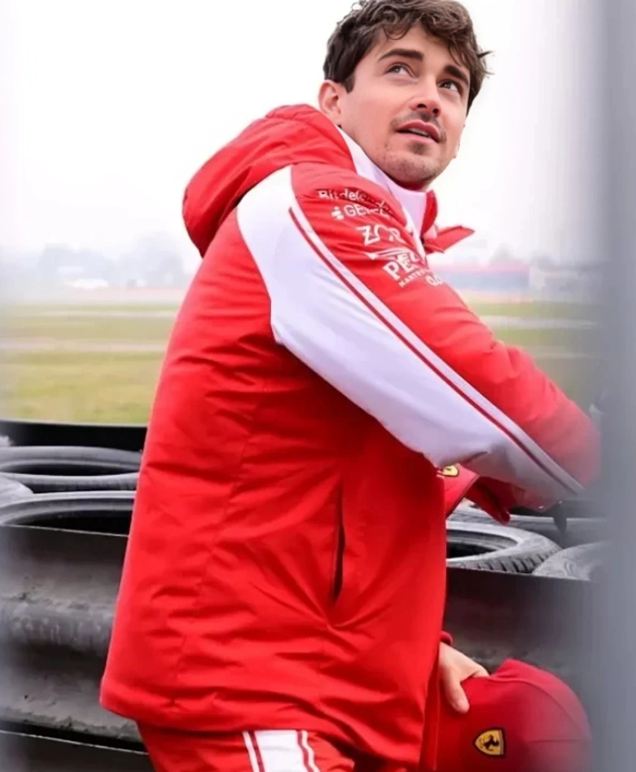 Charles Leclerc Scuderia Ferrari 26 Red Track Jacket