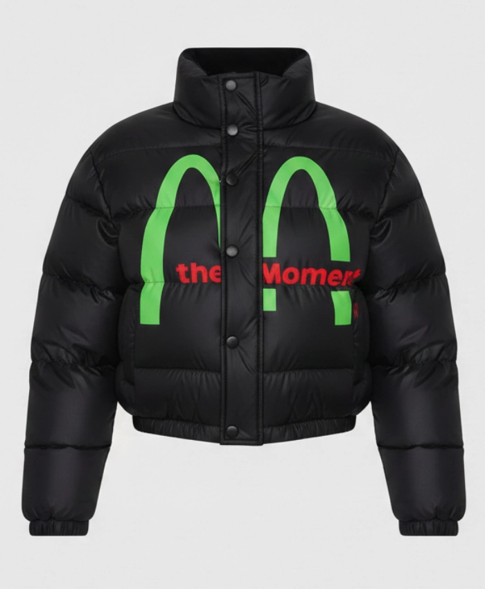 Charli XCX The Moment Premiere Black Puffer Jacket - Image 3