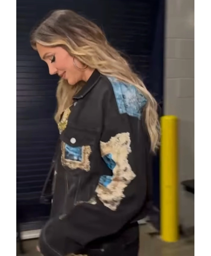 Charlotte Flair Work of Art Graphic Denim Jacket - Image 3