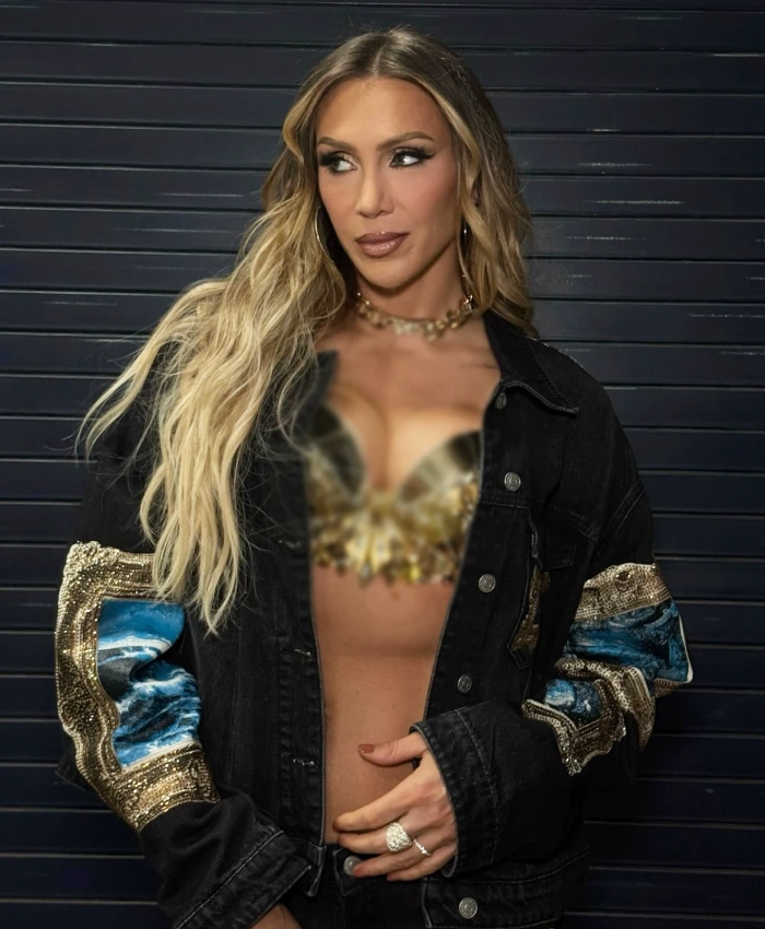 Alternative view of Charlotte Flair Work of Art Graphic Denim Jacket
