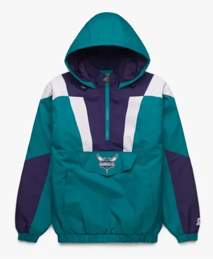 Charlotte Hornets Pullover Half Zipper Jacket
