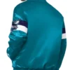Charlotte Hornets Triple Option Teal Varsity Satin Jacket