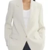 Chelsea Frei DMV S01 White Blazer