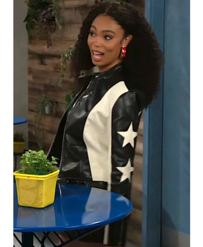 Chelsea Hamilton Beyond The Gates 2025 RhonniRose Mantilla Sleeves Star Leather Jacket