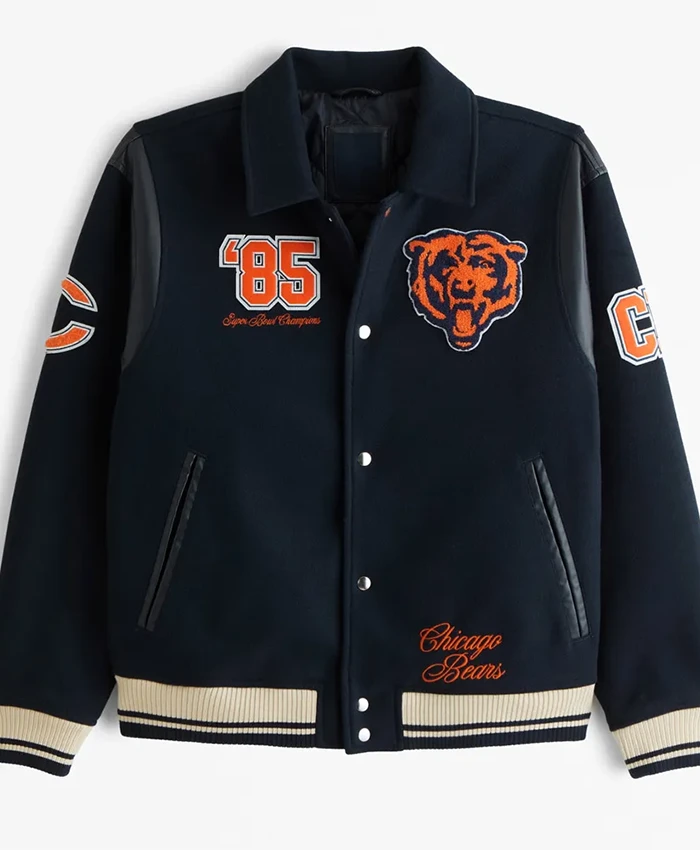Chicago Bears 1985 Super Bowl Champions Varsity Jacket