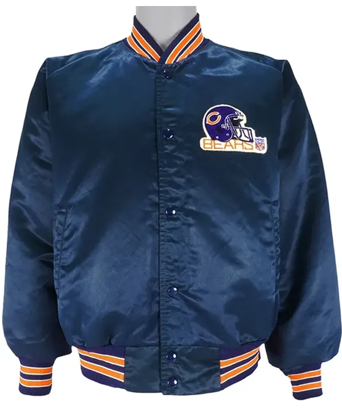Chicago Bears 1990s Blue Varsity Jacket