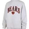 Chicago Bears 47 Womens Vantage Mock Neck Pullover Gray Sweatshirt