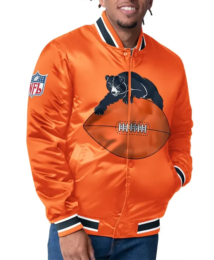 Chicago Bears Closer Orange Varsity Jacket