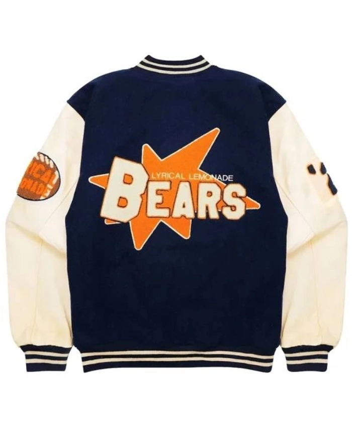 Chicago Bears Full Snap Letterman Varsity Jacket Shop In Sale